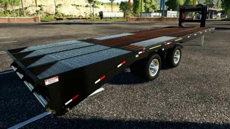 gooseneck dump trailer mod fs19